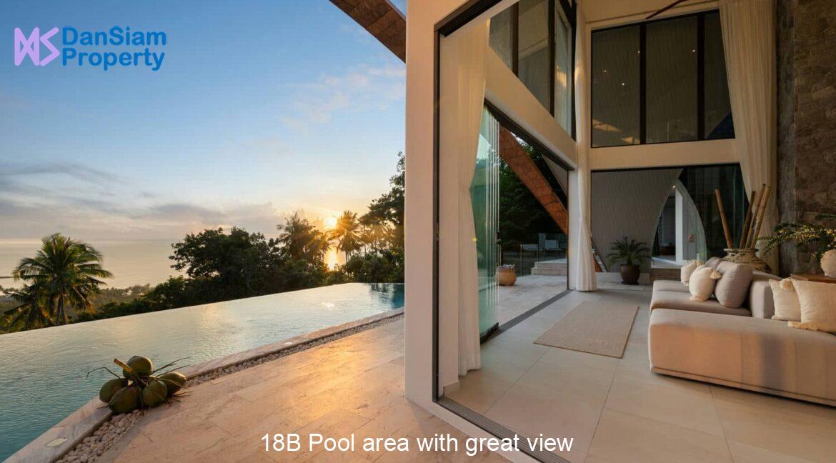 18B Pool area with great view