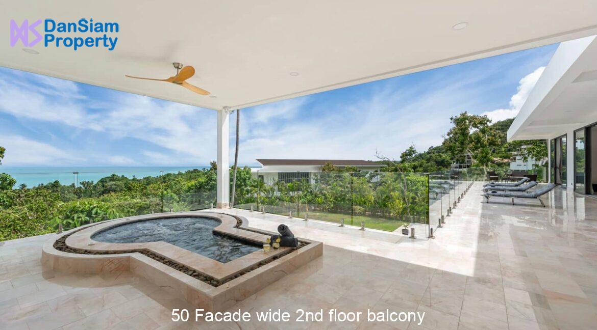 50 Facade wide 2nd floor balcony