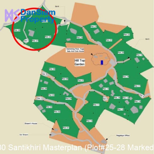 80 Santikhiri Masterplan (Plot#25-28 Marked)