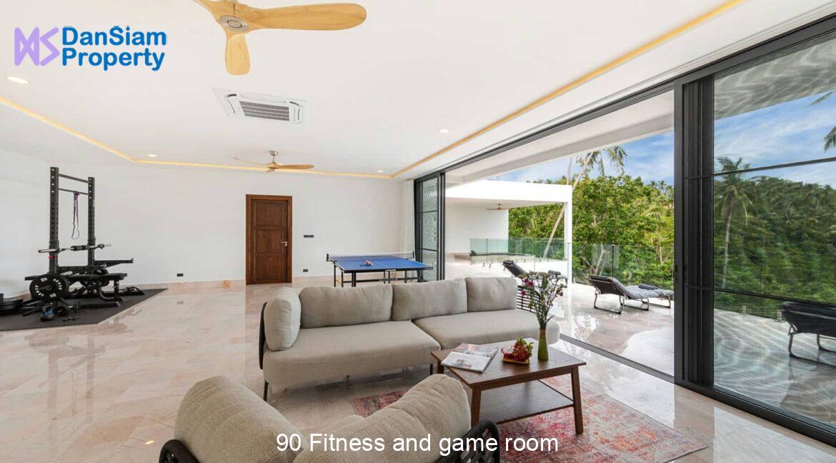 90 Fitness and game room