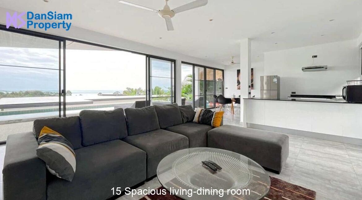 15 Spacious living-dining room
