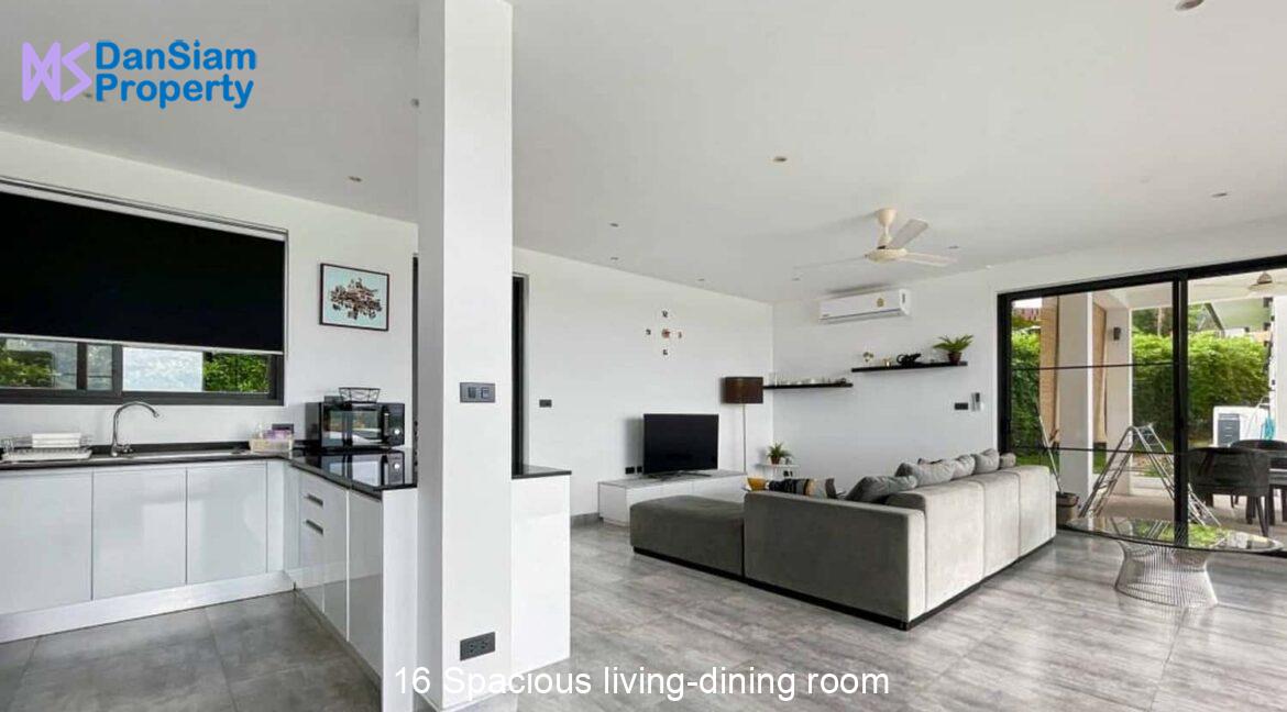 16 Spacious living-dining room