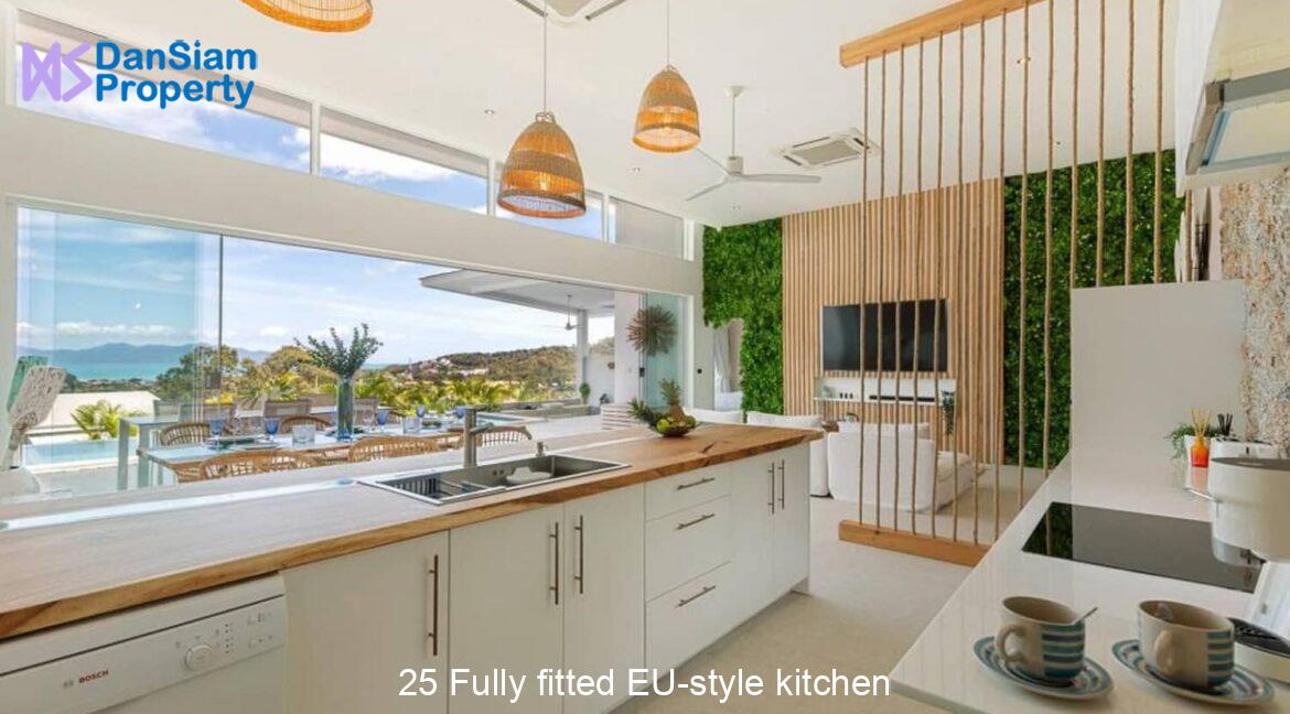 25 Fully fitted EU-style kitchen