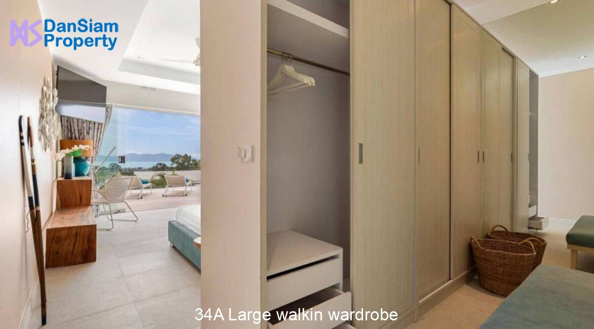 34A Large walkin wardrobe