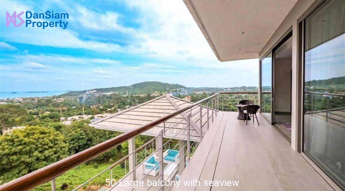 50 Large balcony with seaview
