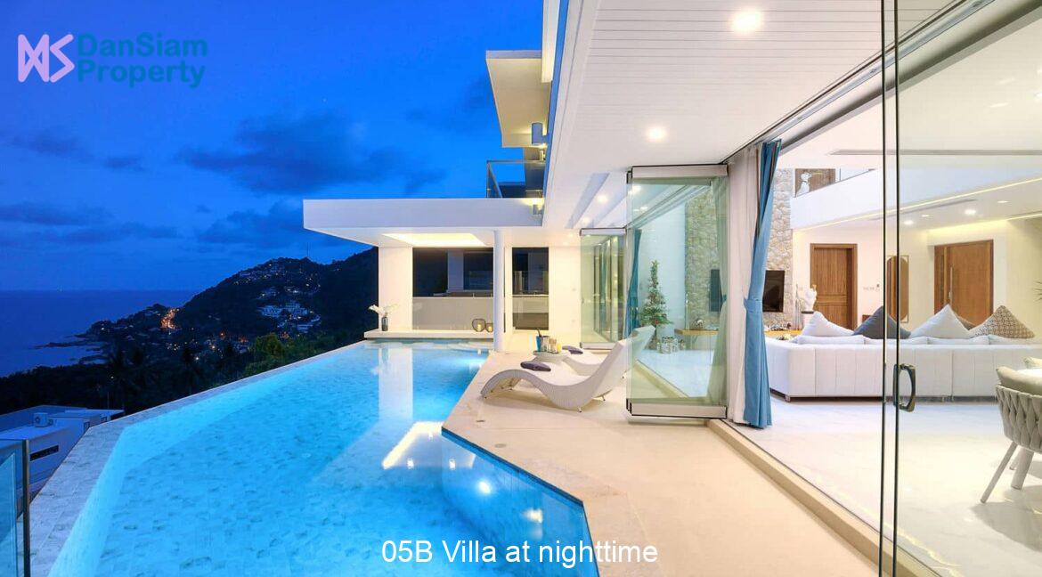 05B Villa at nighttime
