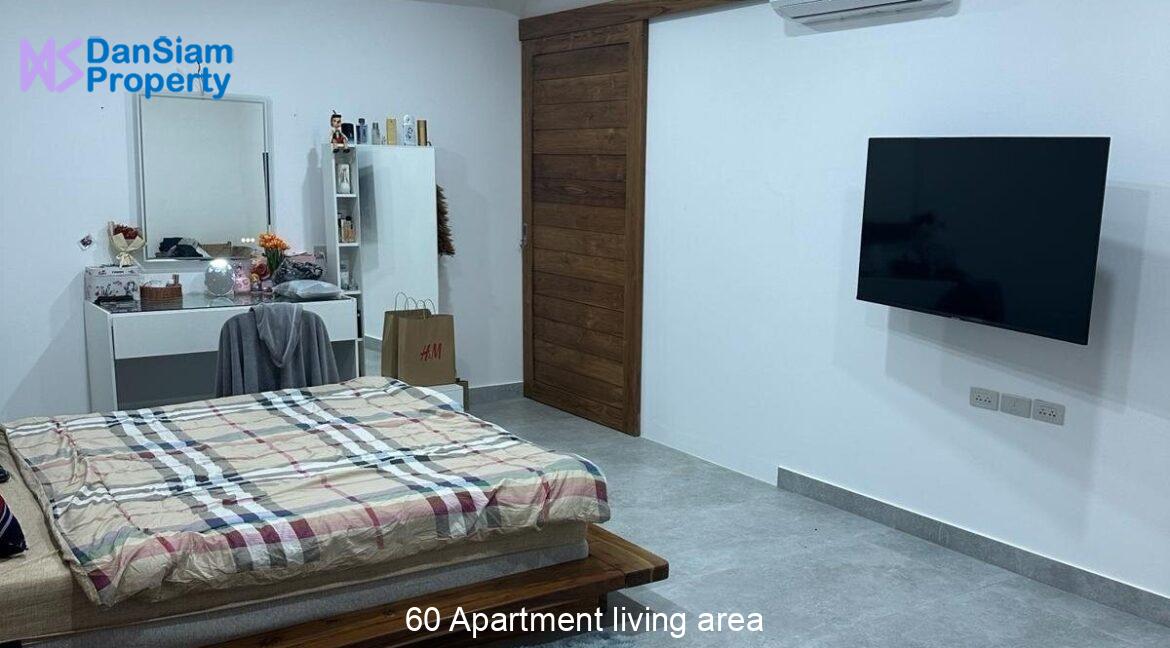 60 Apartment living area