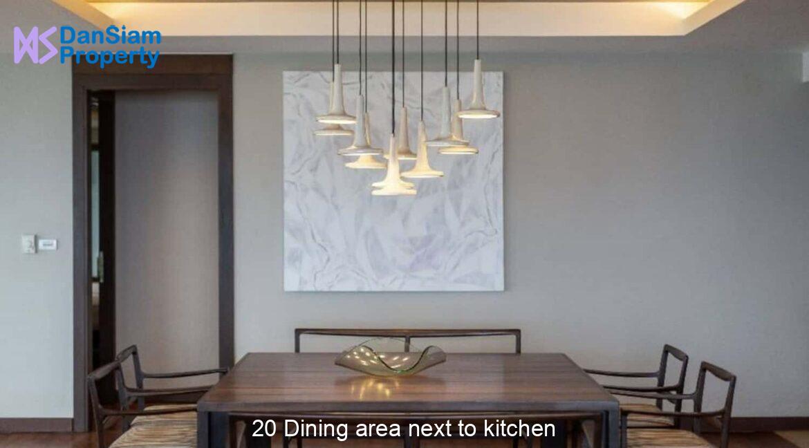 20 Dining area next to kitchen