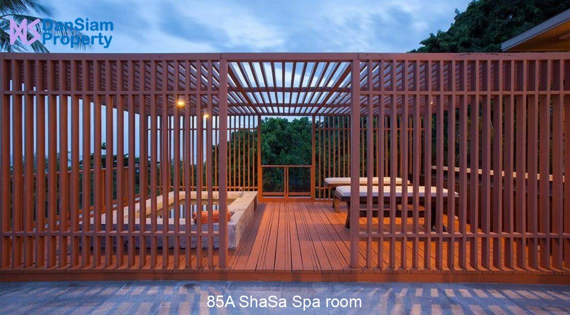 85A ShaSa Spa room