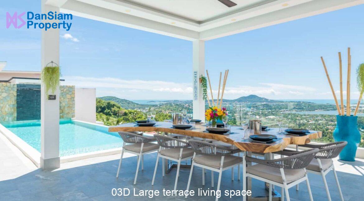 03D Large terrace living space