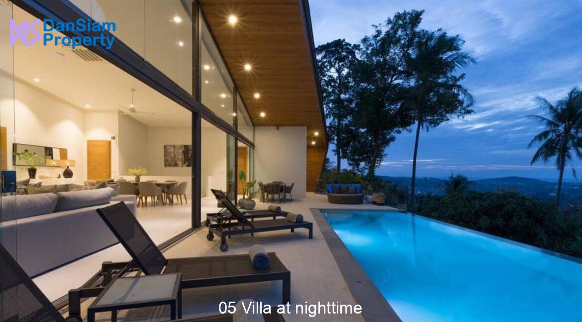 05 Villa at nighttime