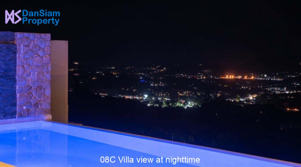 08C Villa view at nighttime