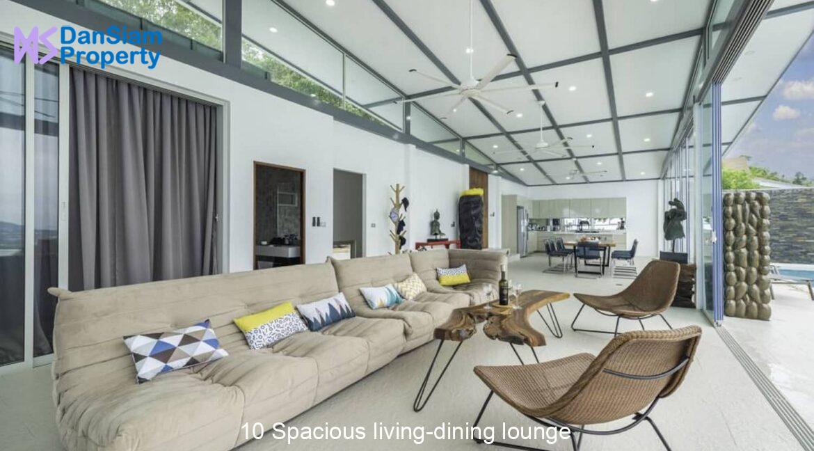 10 Spacious living-dining lounge