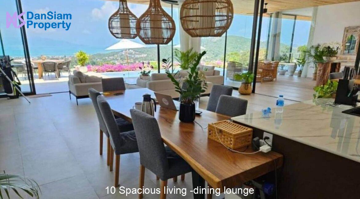 10 Spacious living -dining lounge