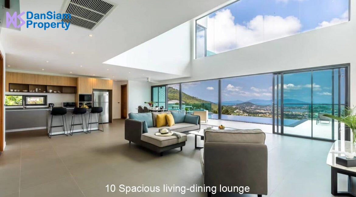 10 Spacious living-dining lounge