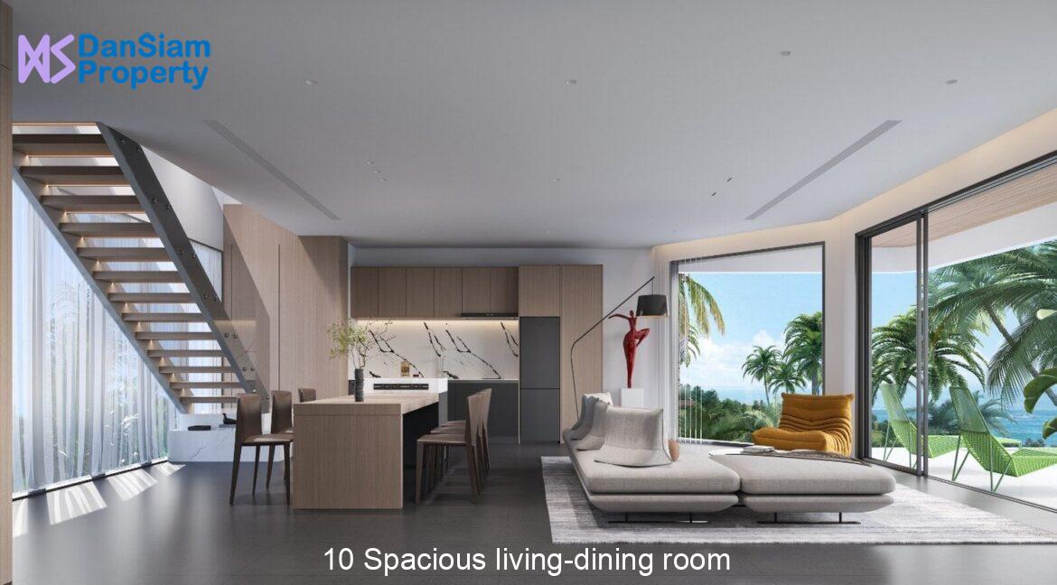 10 Spacious living-dining room