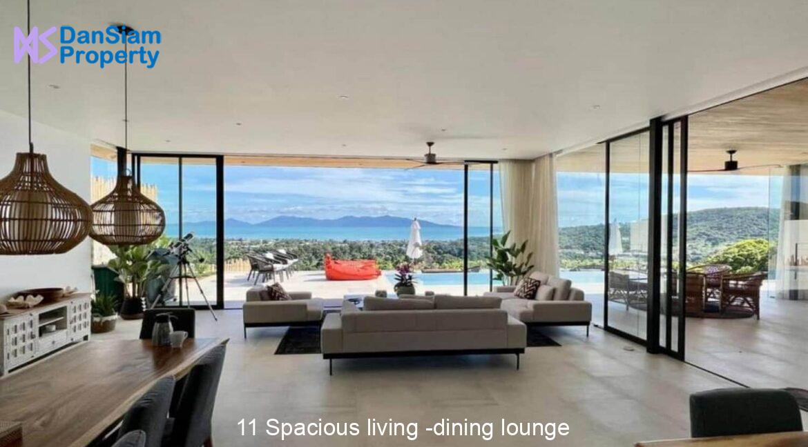 11 Spacious living -dining lounge