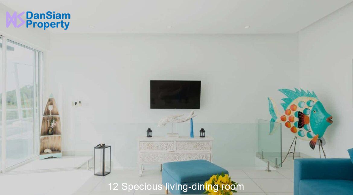 12 Specious living-dining room