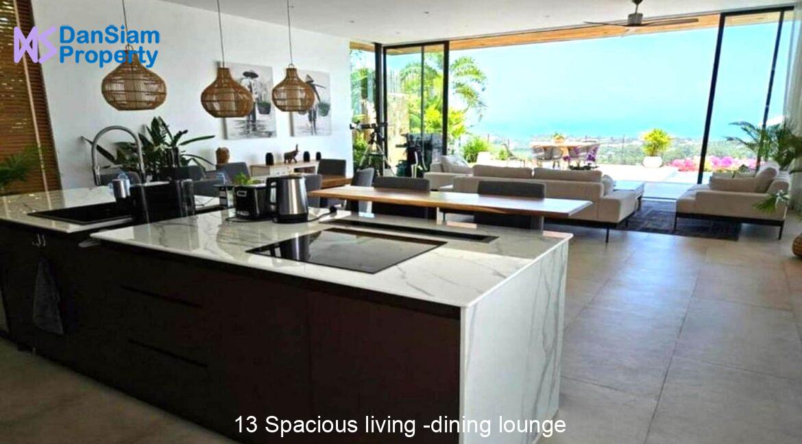 13 Spacious living -dining lounge