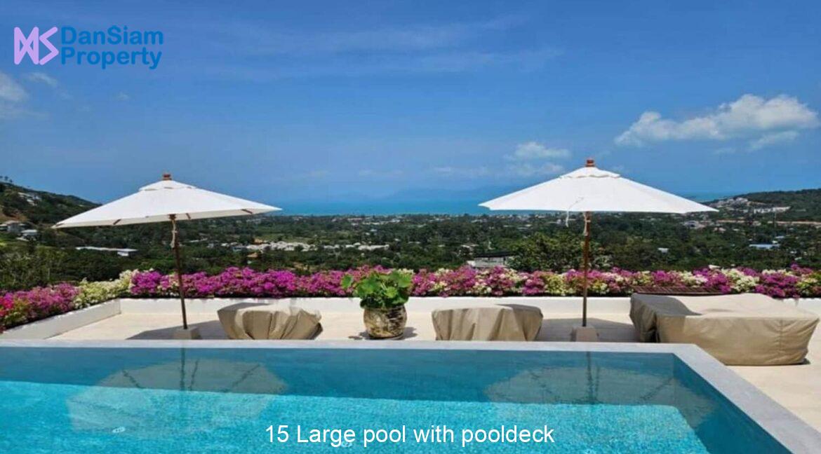 15 Large pool with pooldeck