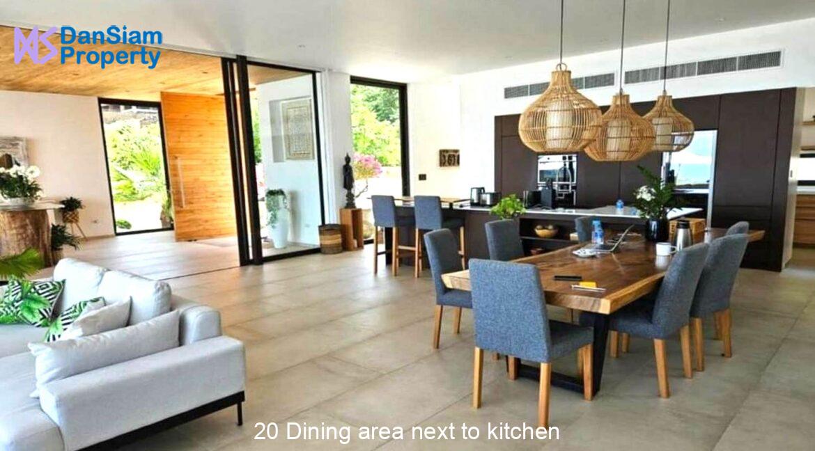 20 Dining area next to kitchen