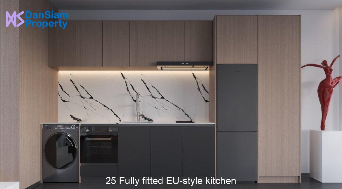 25 Fully fitted EU-style kitchen