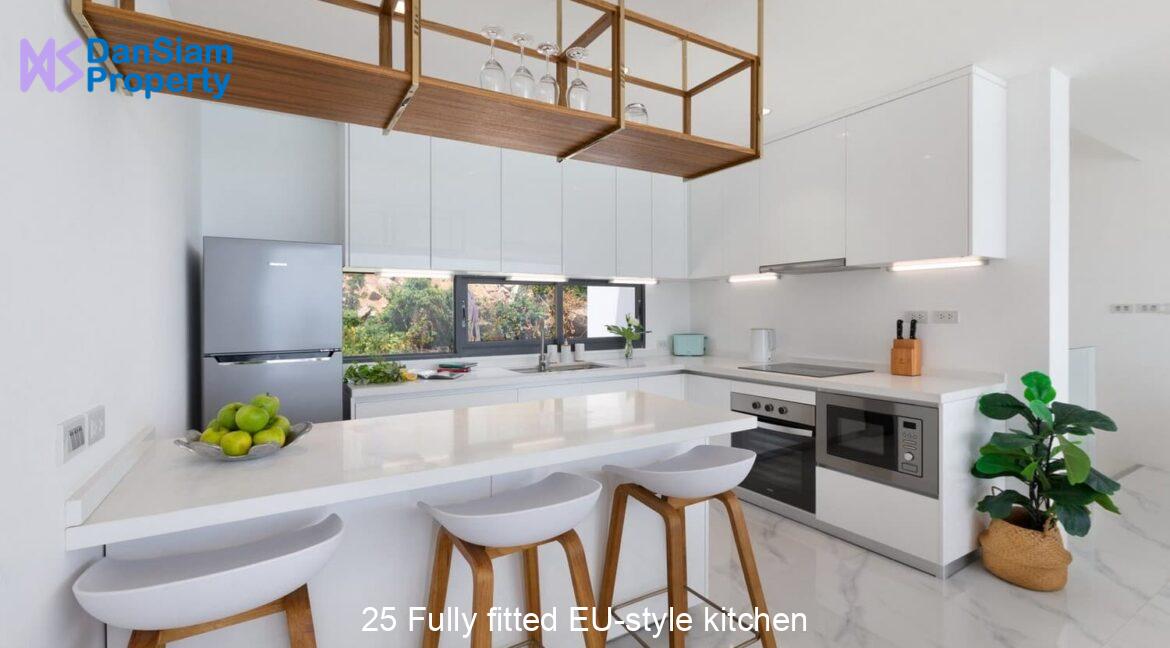 25 Fully fitted EU-style kitchen