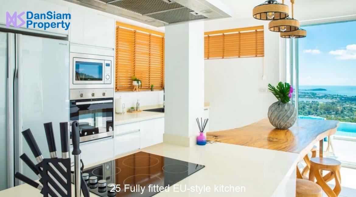 25 Fully fitted EU-style kitchen