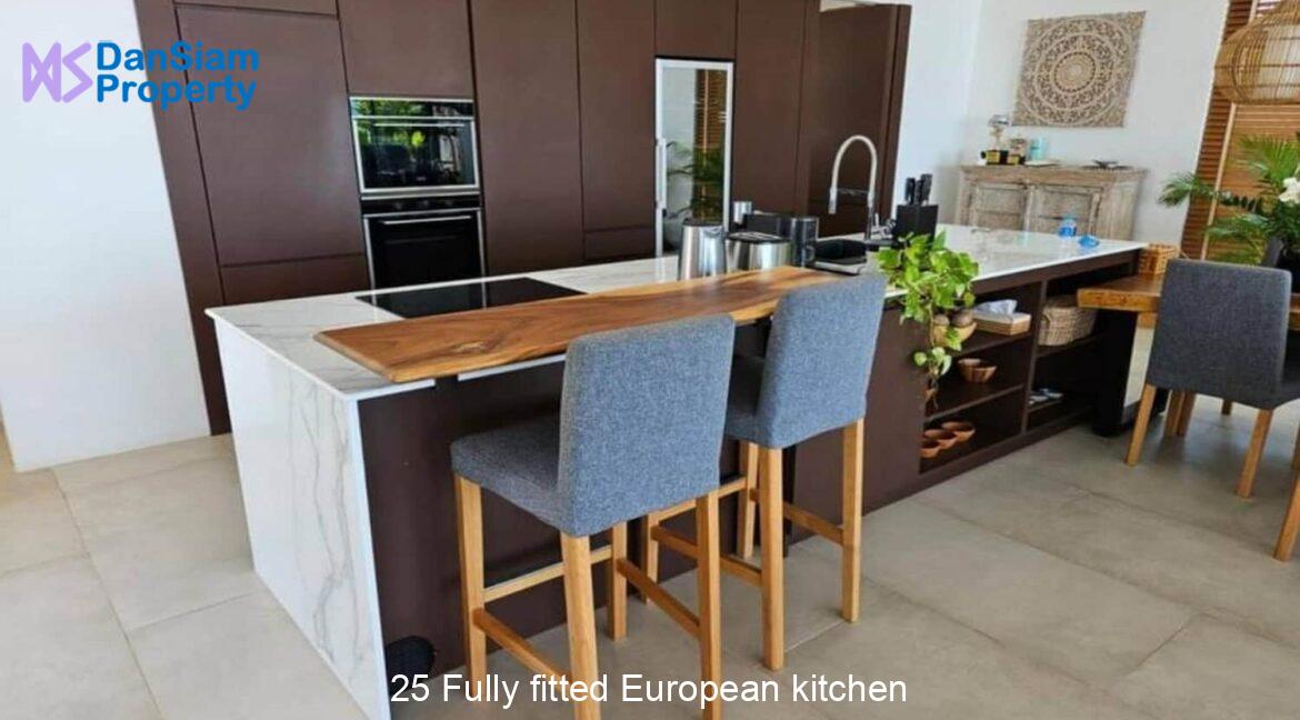 25 Fully fitted European kitchen