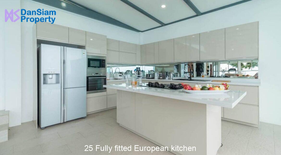 25 Fully fitted European kitchen