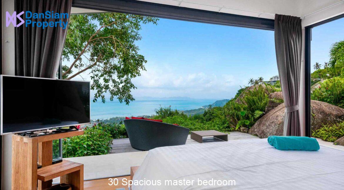 30 Spacious master bedroom