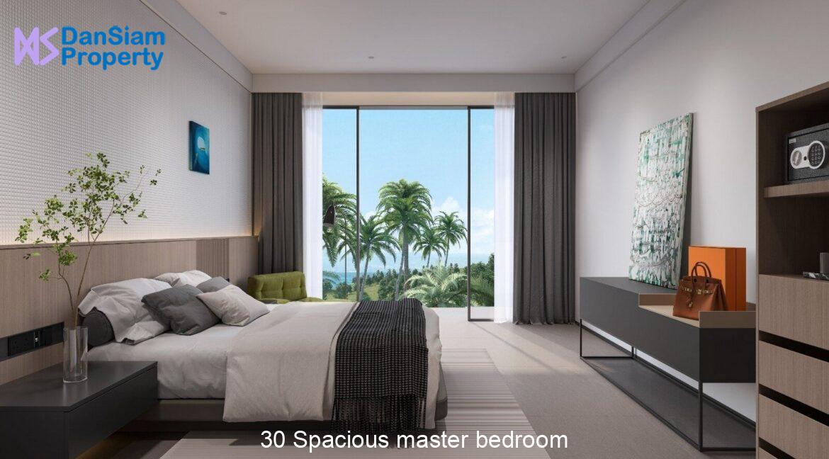 30 Spacious master bedroom