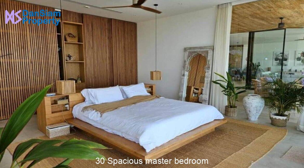 30 Spacious master bedroom