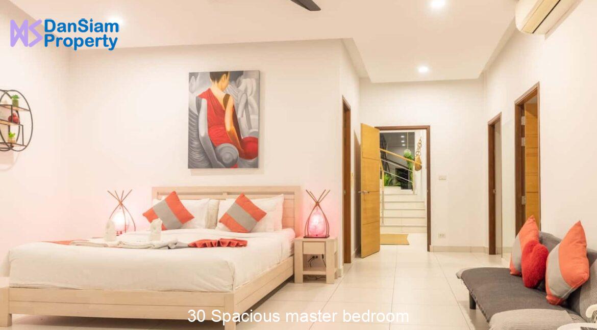 30 Spacious master bedroom