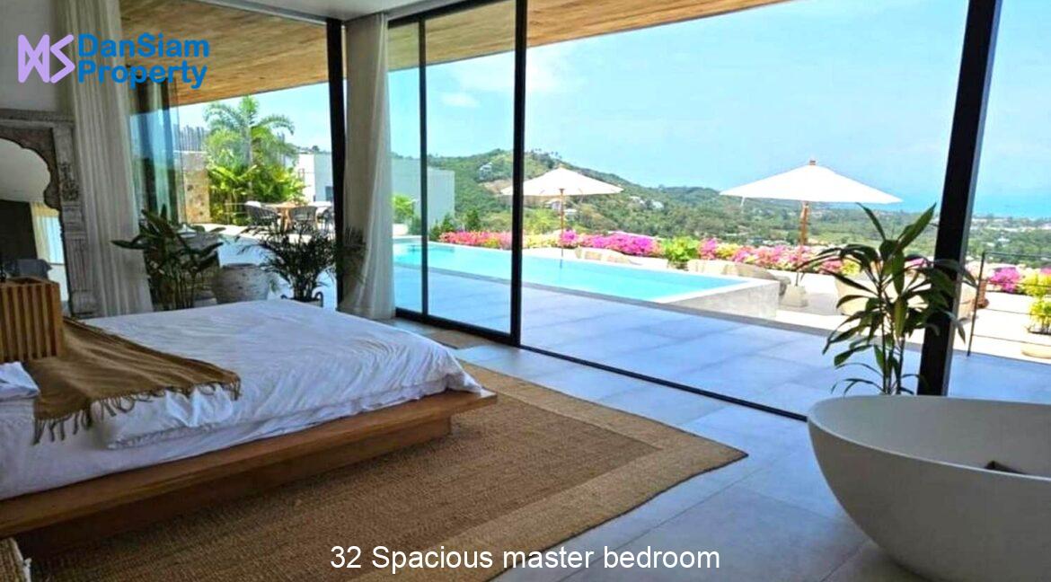 32 Spacious master bedroom