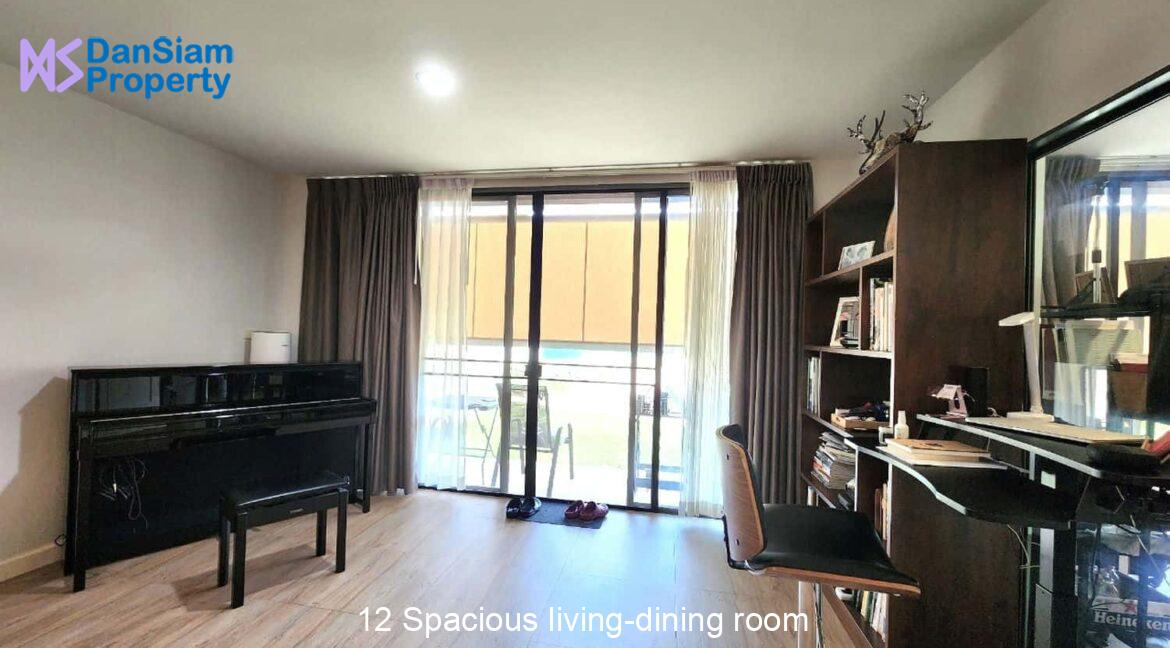 12 Spacious living-dining room