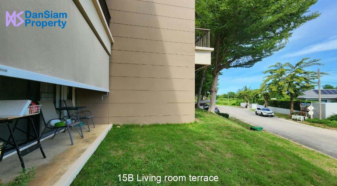 15B Living room terrace