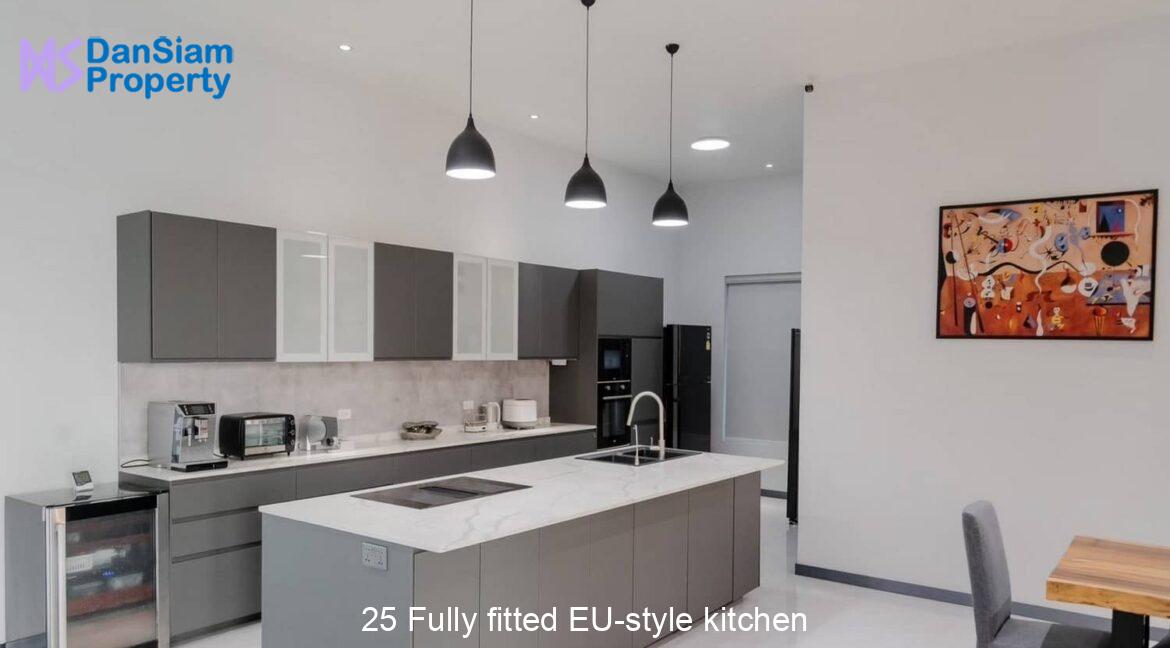 25 Fully fitted EU-style kitchen