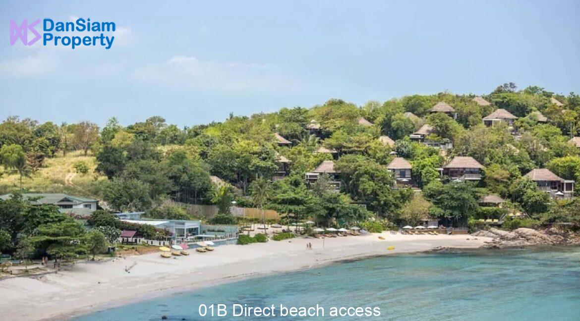 01B Direct beach access