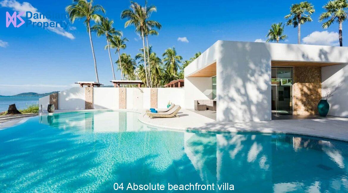 04 Absolute beachfront villa