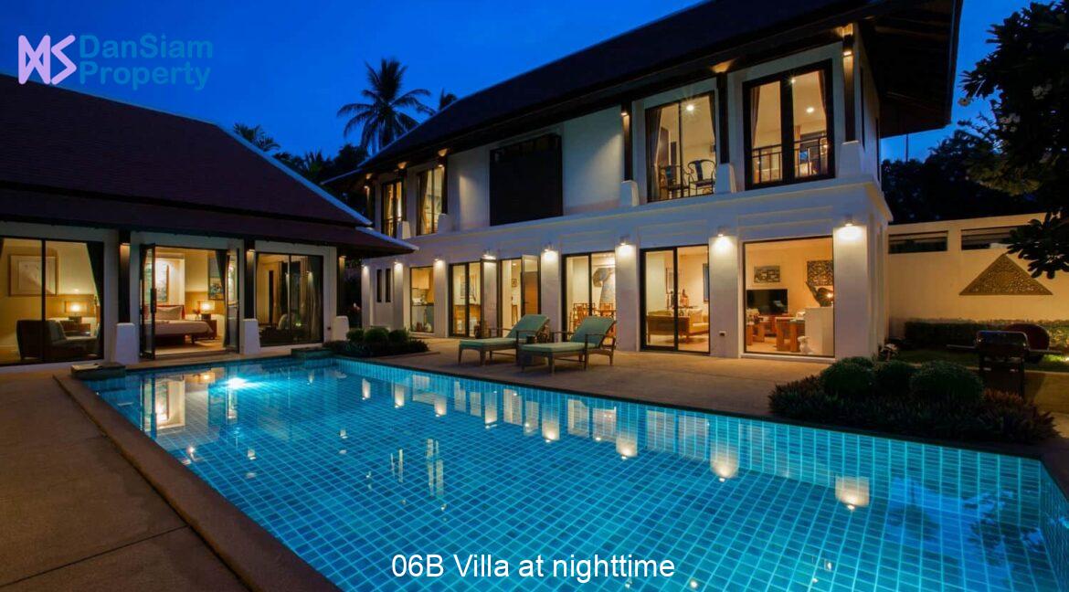 06B Villa at nighttime