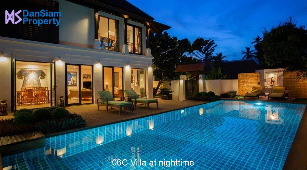 06C Villa at nighttime