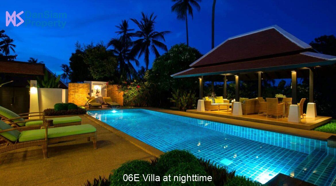 06E Villa at nighttime