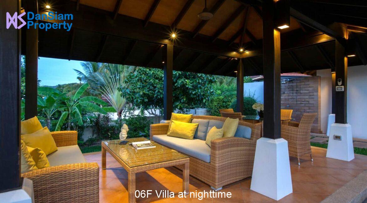 06F Villa at nighttime