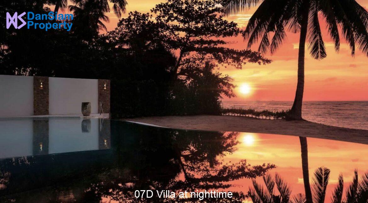 07D Villa at nighttime