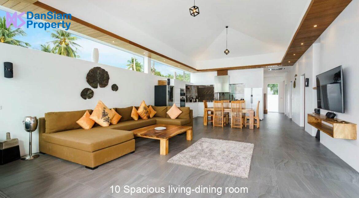 10 Spacious living-dining room