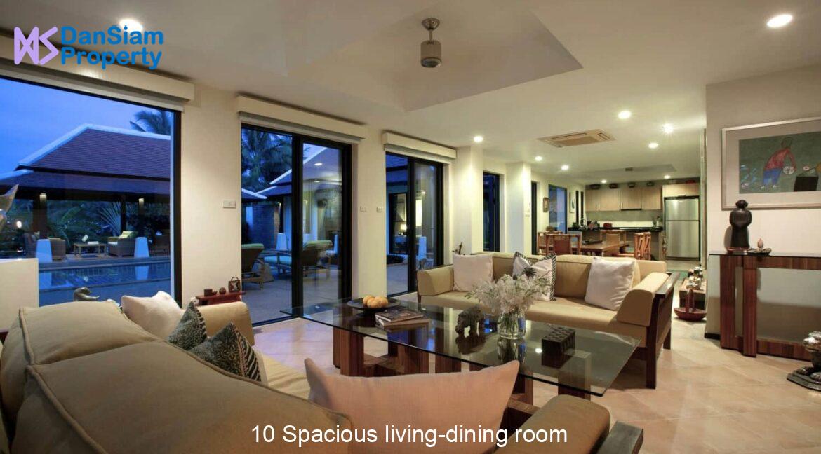 10 Spacious living-dining room