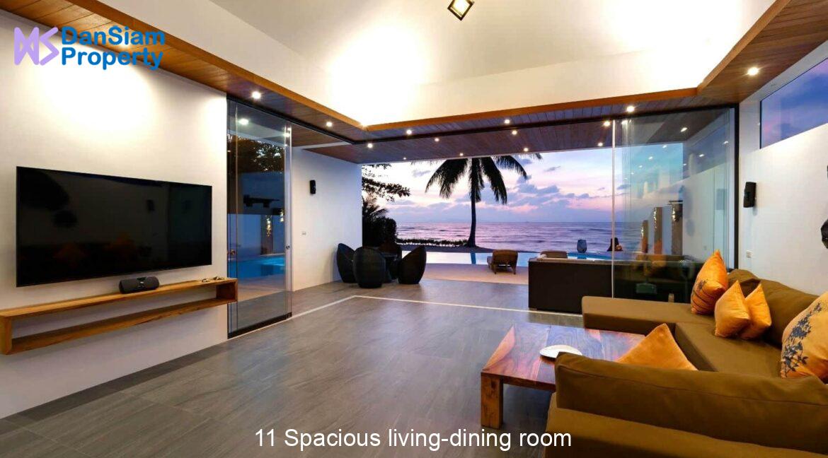 11 Spacious living-dining room