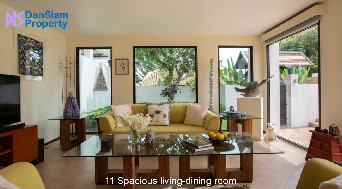 11 Spacious living-dining room