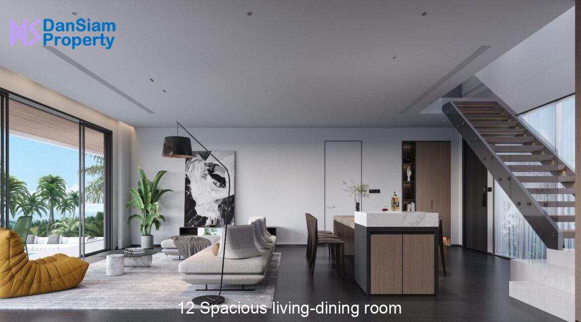 12 Spacious living-dining room